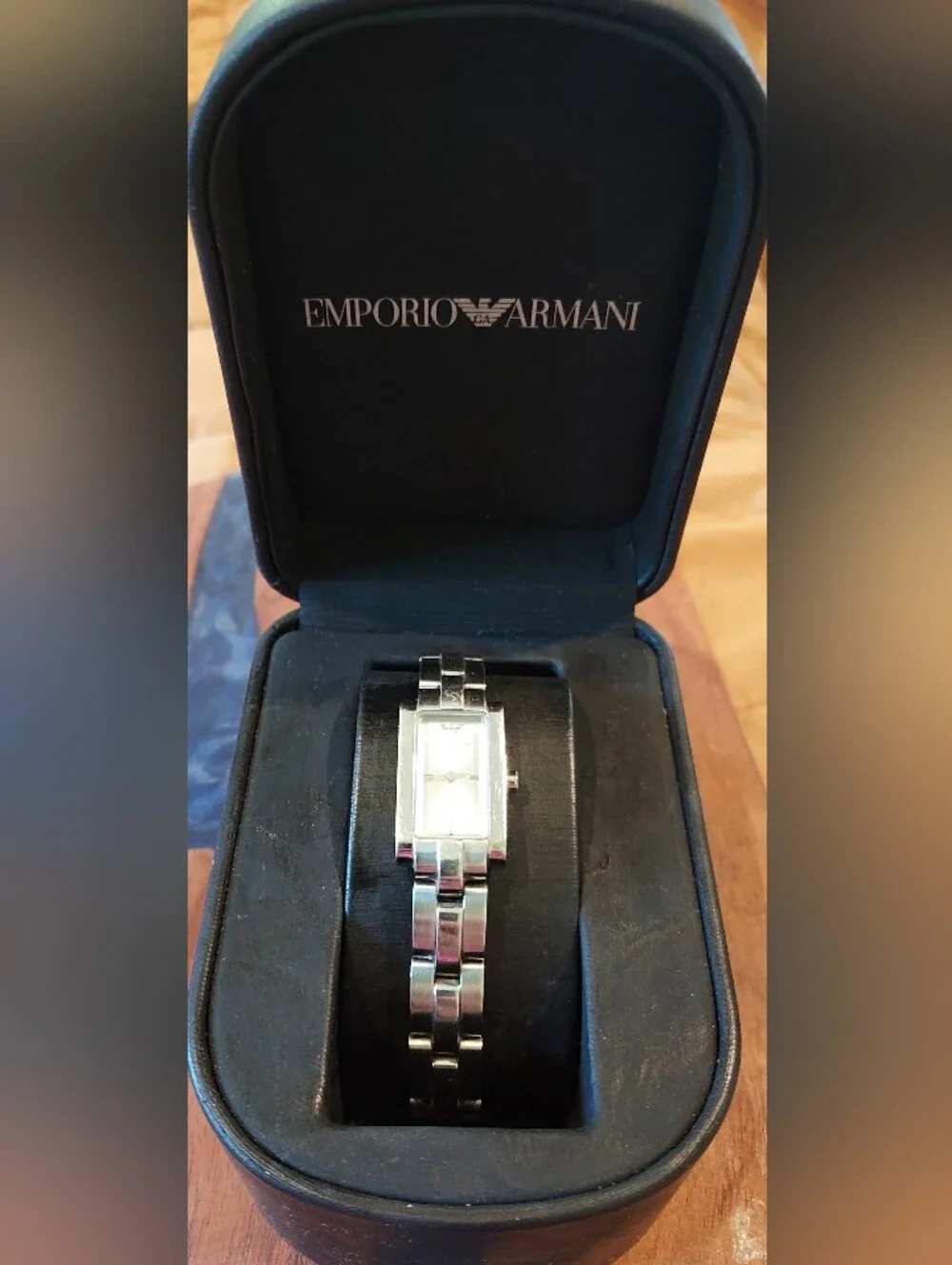 Emporio Armani AR5433 Silver Stainless Steel Quartz Watch With Box